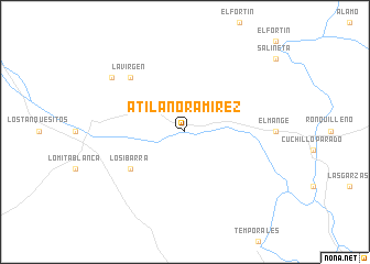 map of Atilano Ramírez