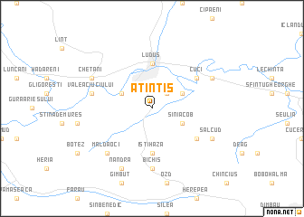 map of Aţintiş