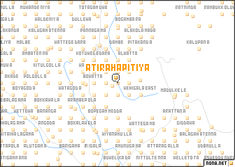 map of Atirahapitiya