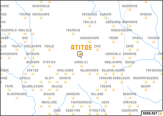 map of Atitoé