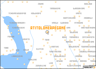 map of Atitolomé Apégamé