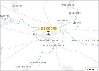 map of Atkarsk