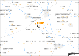 map of Atkár