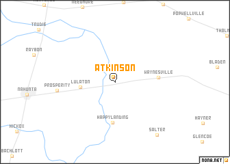 map of Atkinson