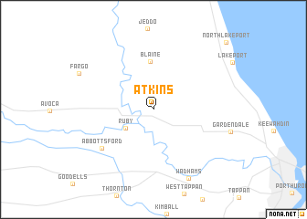 map of Atkins