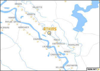 map of Atkins