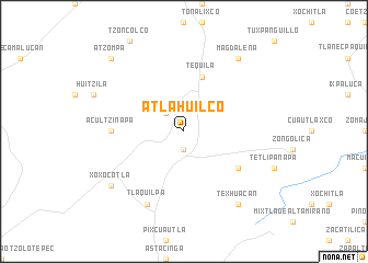 map of Atlahuilco