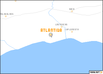 map of Atlántida