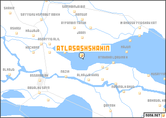 map of Aţlas ash Shāhīn