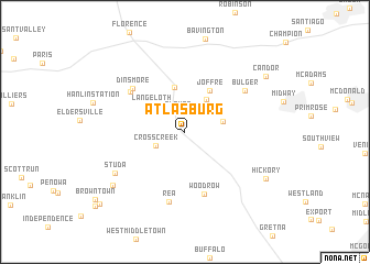 map of Atlasburg