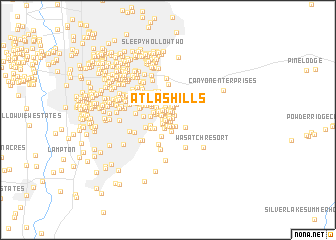 map of Atlas Hills