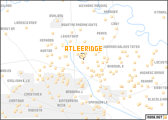 map of Atlee Ridge