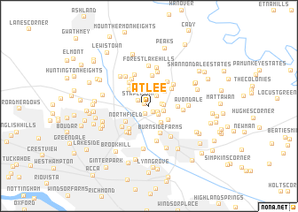 map of Atlee