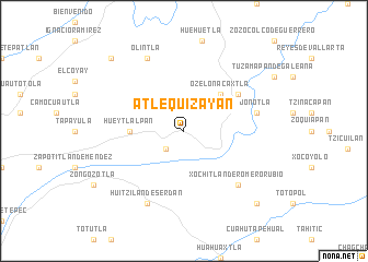 map of Atlequizayan