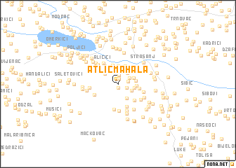 map of Atlić Mahala
