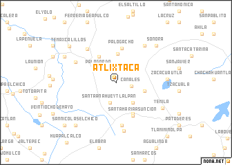 map of Atlixtaca