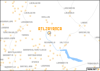 map of Atlzayanca