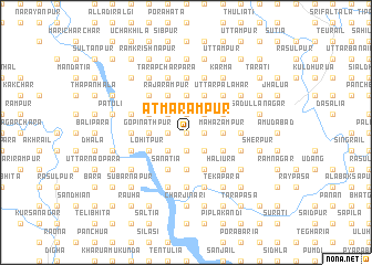 map of Ātmārāmpur