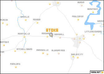 map of Atoka