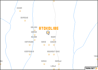 map of Atokolibé