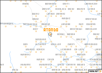 map of Atondo