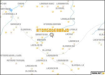 map of Atongo de Abajo