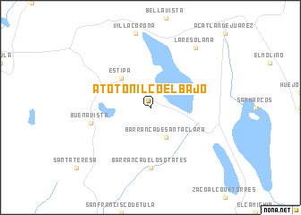 map of Atotonilco el Bajo