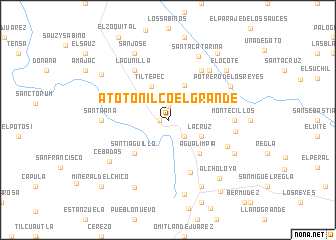 map of Atotonilco el Grande