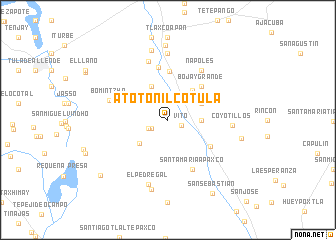 map of Atotonilco Tula