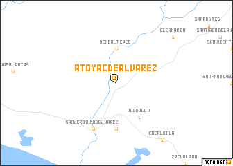 map of Atoyac de Alvarez