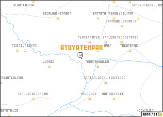 map of Atoyatempan