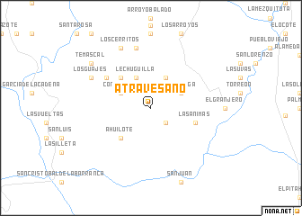 map of Atravesaño