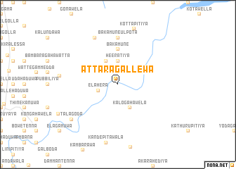 map of Attaragallewa