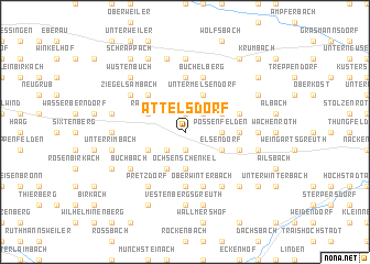 map of Attelsdorf