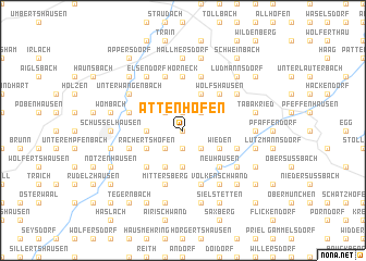 map of Attenhofen