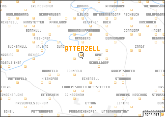 map of Attenzell