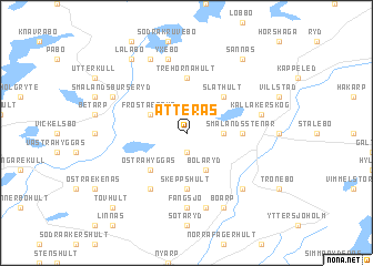 map of Åtterås