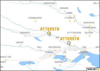 map of Åttersta