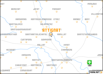 map of Attignat