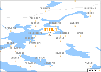 map of Attila