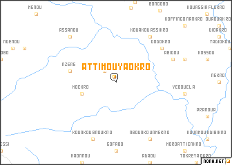 map of Attimouyaokro