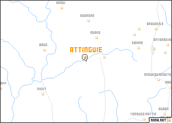 map of Attinguié