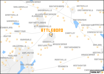 map of Attleboro