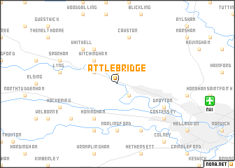 map of Attlebridge