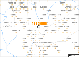 map of Attohoué