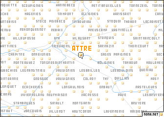 map of Attre
