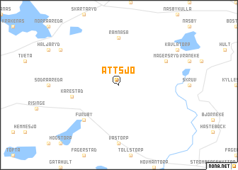 map of Attsjö