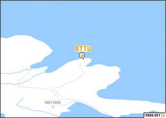 map of Attu