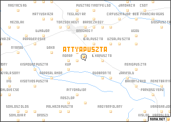 map of Attyapuszta