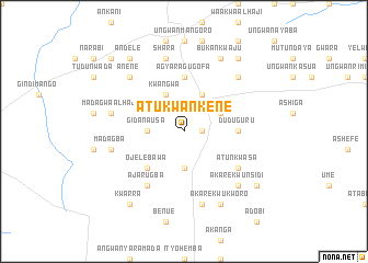 map of Atukwankene